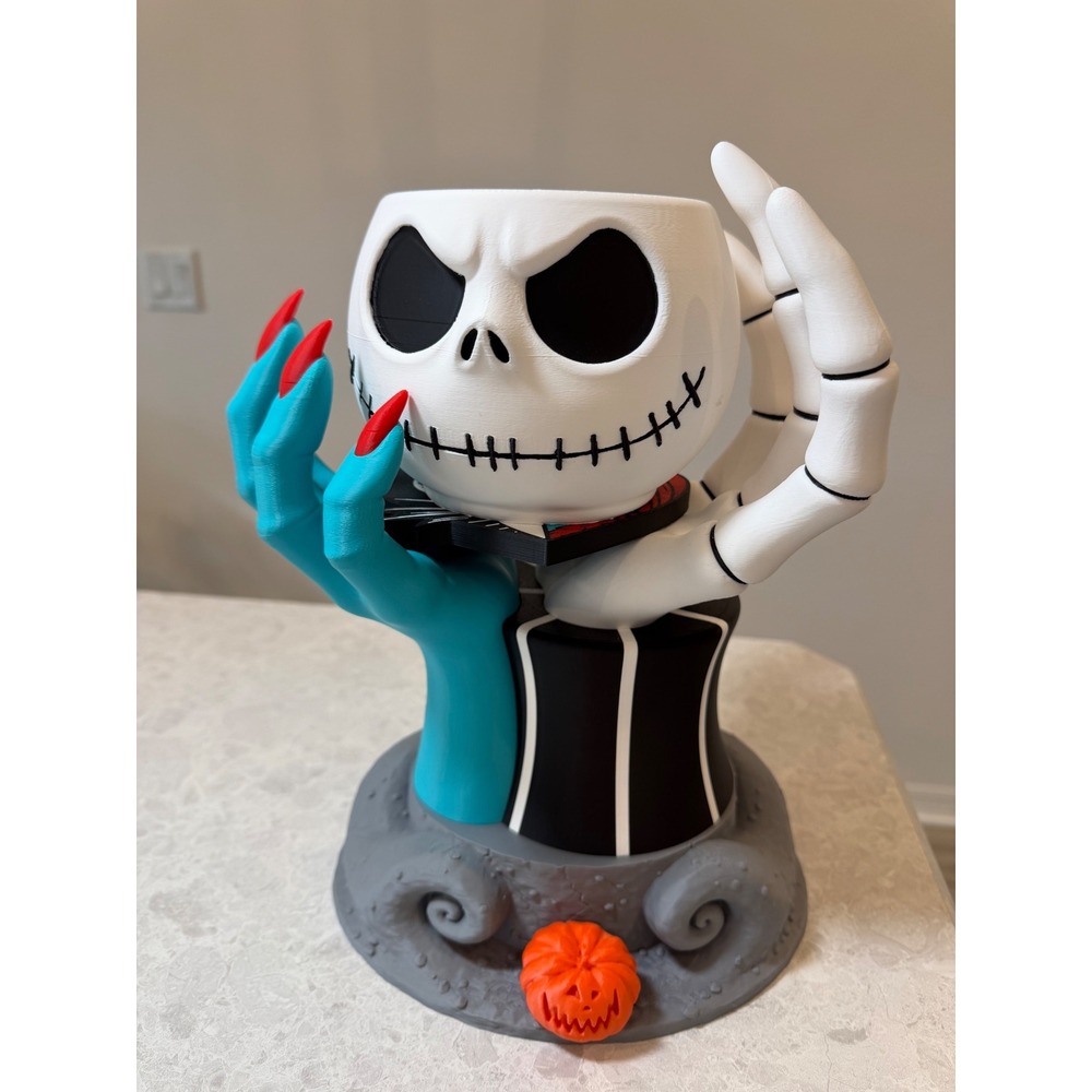 3D Printed Decorative bowl Stand Set Halloween Decor.